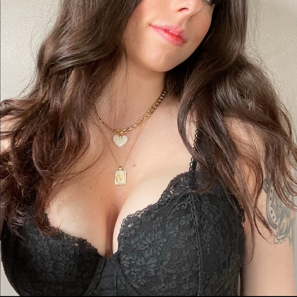 Lace bustier lace bralette